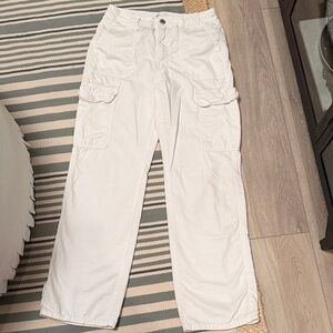 Zara White cargo  Trousers Sz 6